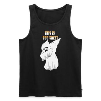 Ghost - This is Boo Sheet, dab, dabbing - Débardeur bio Premium Homme - noir - Devant - Michal (187cm)