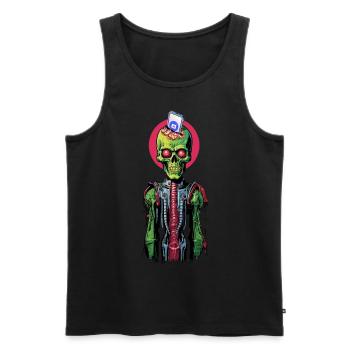 Tech Revolution - Männer Premium Bio Tank Top - Schwarz - Vorne - AI Model Male 178 light (178cm)