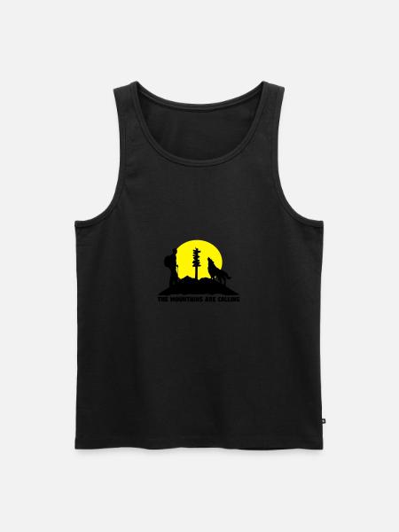 Der Berg ruft, wandern - Männer Premium Bio Tank Top - 