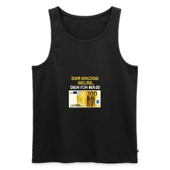 der einzige Gelbe,den ich mag,Geldschein,FDP - Männer Premium Bio Tank Top - Schwarz - Vorne - AI Model Male 178 light (178cm)