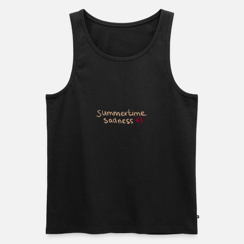 summertime sadness - Männer Premium Bio Tank Top - Schwarz