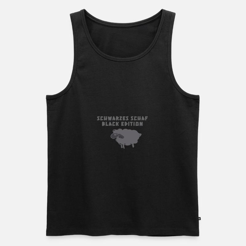 Schwarzes Schaf,,Schaf,illustration - Männer Premium Bio Tank Top - Schwarz