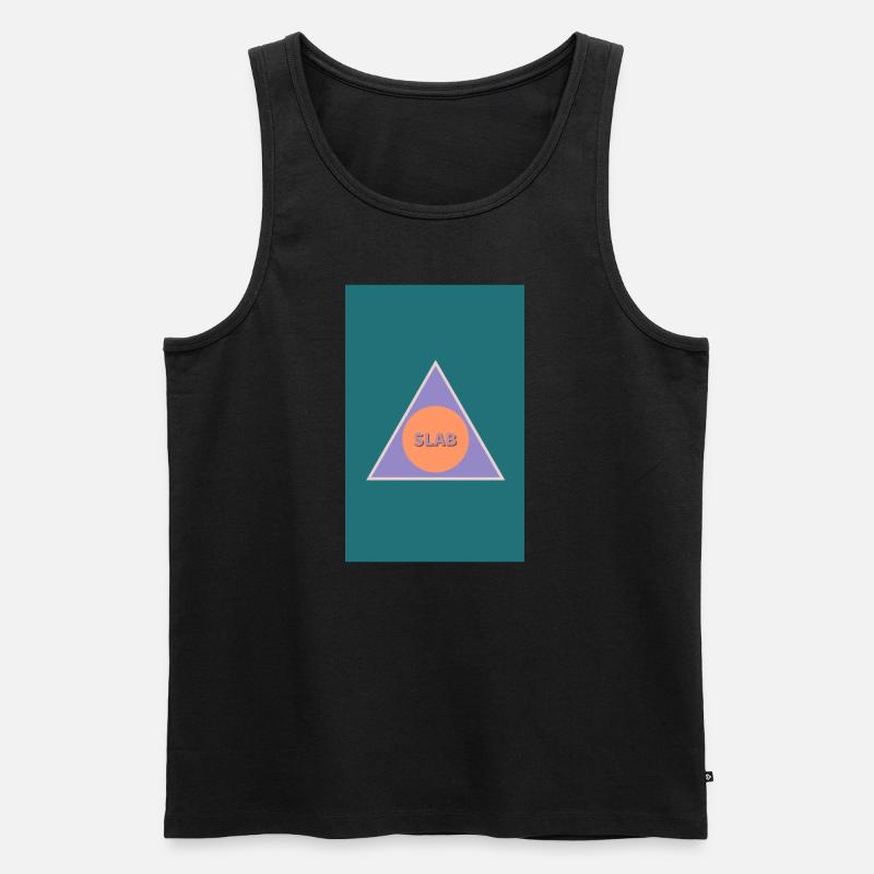 SLAB LOGO - Männer Premium Bio Tank Top - Schwarz