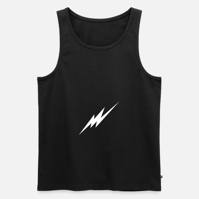 Blitz - Männer Premium Bio Tank Top - Schwarz