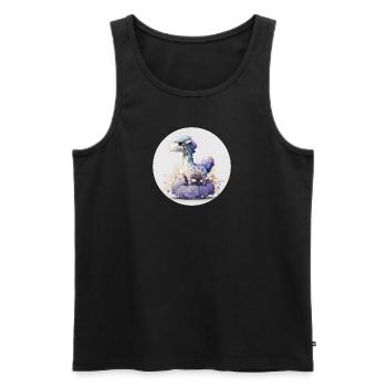 Animal giraffe fantasy and cute - Men's Premium Organic Tank Top - black - Front - Michal (187cm)
