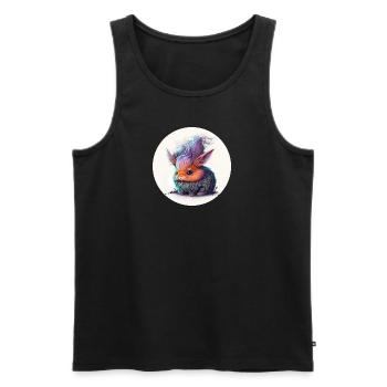 Animal rabbit fantasy and cute - Men's Premium Organic Tank Top - black - Front - AI Model Male 178 light (178cm)