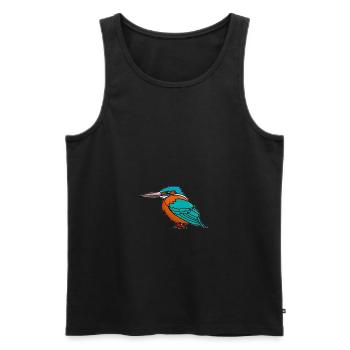 Oiseau de glace - Débardeur bio Premium Homme - noir - Devant - Michal (187cm)