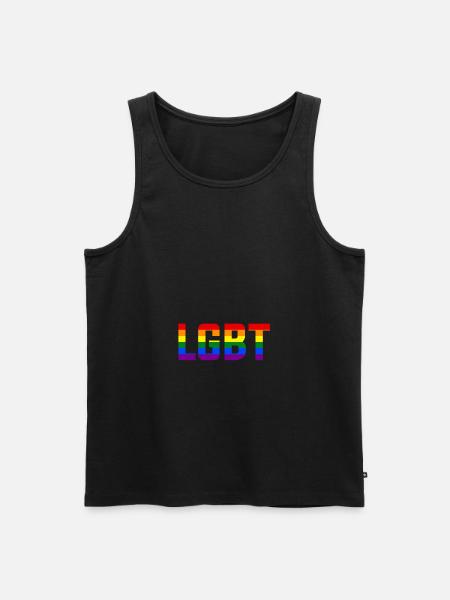 LGBT - Männer Premium Bio Tank Top - Schwarz