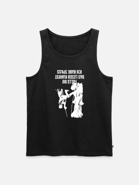 Baumklettern Arborist Baumpfleger Geschenk - Männer Premium Bio Tank Top - Schwarz