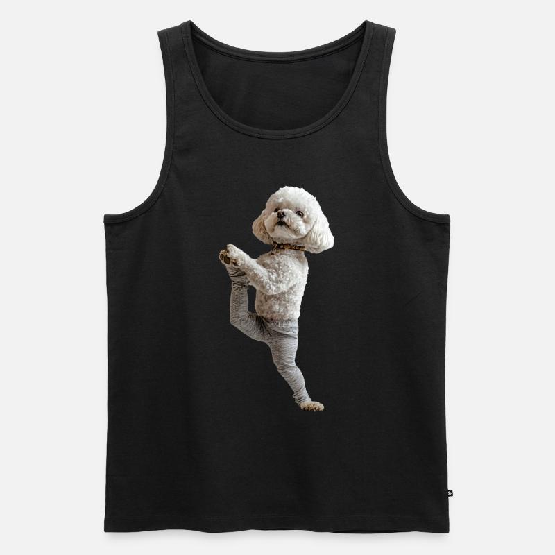 Bichon Frisé - Männer Premium Bio Tank Top - Schwarz