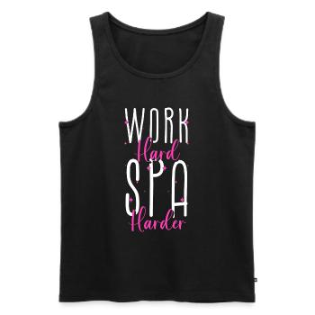 Spa Entspannen Fitness Beauty - Männer Premium Bio Tank Top - Schwarz - Vorne - Michal (187cm)