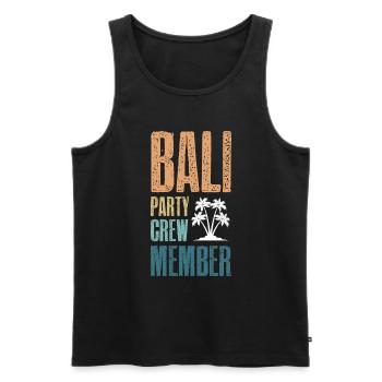 Équipage de la fête à Bali - Débardeur bio Premium Homme - noir - Devant - Michal (187cm)