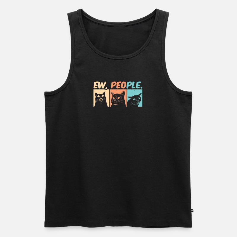 EW, PEOPLE.. - Männer Premium Bio Tank Top - Schwarz