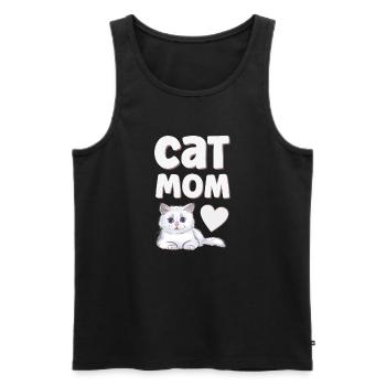 Katze Katzen - Männer Premium Bio Tank Top - Schwarz - Vorne - Michal (187cm)