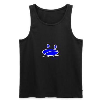 Frogmini - Ranunculus Oophagus - Men's Premium Organic Tank Top - black - Front - AI Model Male 178 light (178cm)