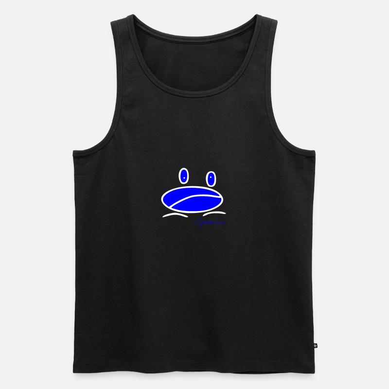 Froschmini - Ranunculus Oophagus - Männer Premium Bio Tank Top - Schwarz