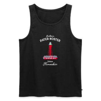 Schweden, Leuchtturm Pater Noster, Nordsee - Männer Premium Bio Tank Top - Schwarz - Vorne - Michal (187cm)