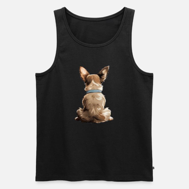 Chihuahua - Männer Premium Bio Tank Top - Schwarz