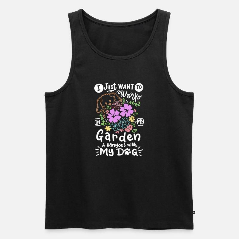 Garten Gärtner - Männer Premium Bio Tank Top - Schwarz