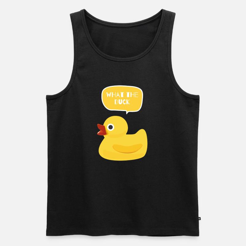 Was das Duck Design hat - Männer Premium Bio Tank Top - Schwarz