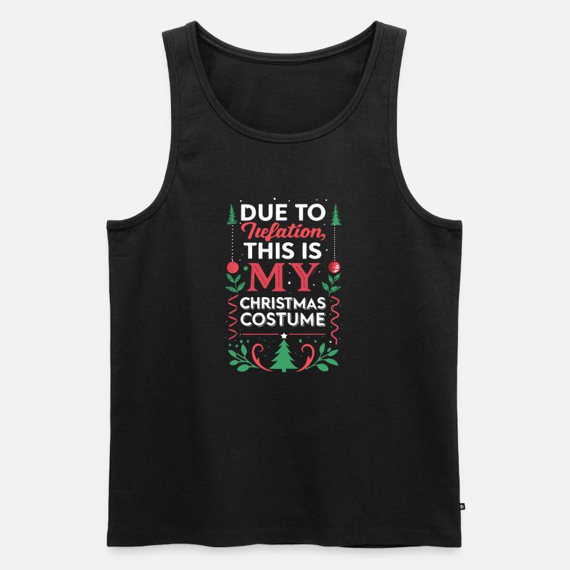 Inflation-Weihnachtskostüm - Männer Premium Bio Tank Top - Schwarz