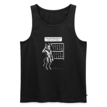 Torture tools now also Vegan Demon - Men's Premium Organic Tank Top - black - Front - AI Model Male 178 light (178cm)