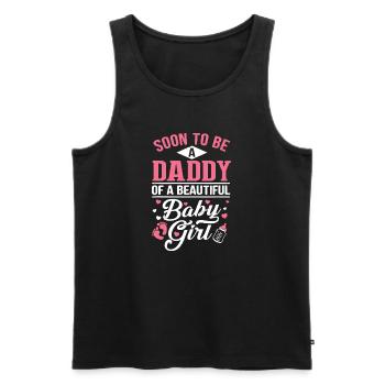 Bald Vater eines kleinen Mädchens - Männer Premium Bio Tank Top - Schwarz - Vorne - Michal (187cm)