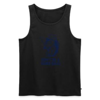 Fishing Fisherman Fish Bass - Männer Premium Bio Tank Top - Schwarz - Vorne - AI Model Male 178 light (178cm)