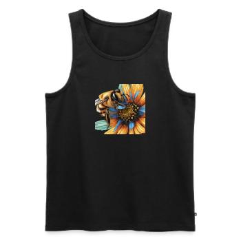 Nektar-Gier - Männer Premium Bio Tank Top - Schwarz - Vorne - AI Model Male 178 light (178cm)