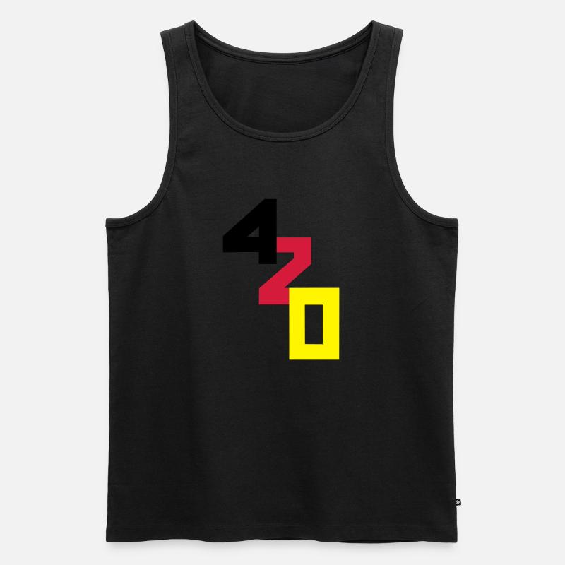 420er - Männer Premium Bio Tank Top - Schwarz