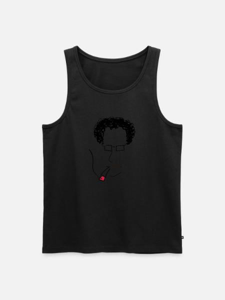 SMOKE BRAIN HPSTR - Männer Premium Bio Tank Top - Schwarz