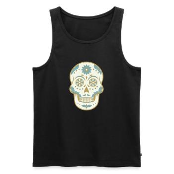 Totenkopf Mexiko - Débardeur bio Premium Homme - noir - Devant - Michal (187cm)