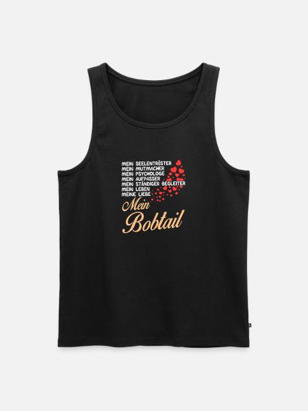 Bobtail - Mein - Männer Premium Bio Tank Top - Schwarz