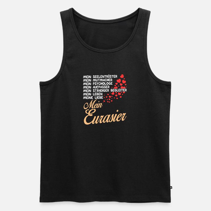 Eurasier - Mein - Männer Premium Bio Tank Top - Schwarz