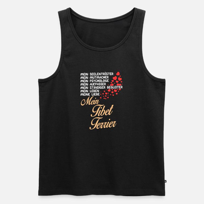 Tibet-Terrier - Mein - Männer Premium Bio Tank Top - Schwarz