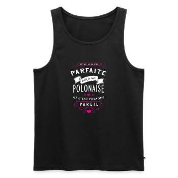 Polonaise Parfaite - Débardeur bio Premium Homme - noir - Devant - Michal (187cm)