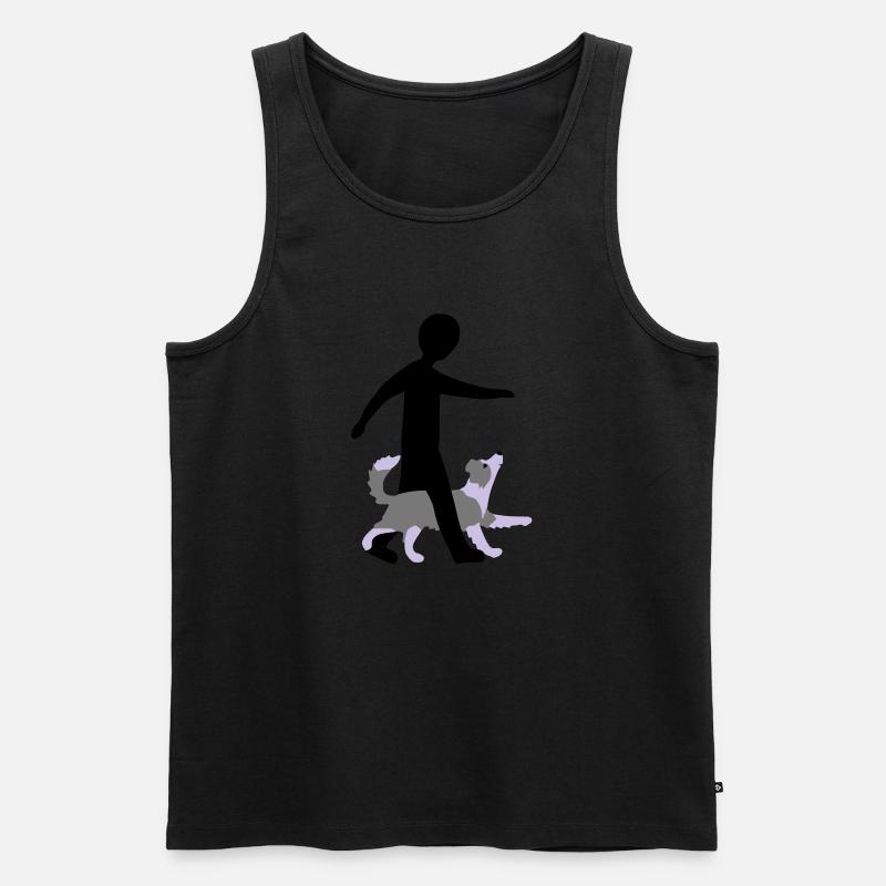 Dog Dancing 3-5 - Männer Premium Bio Tank Top - Schwarz
