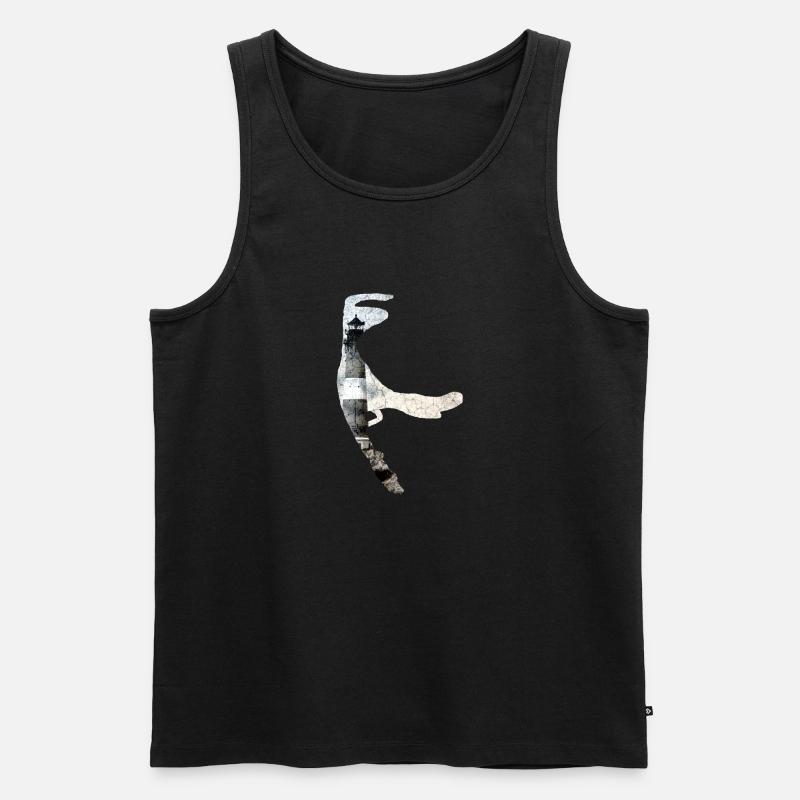 Sylt Leuchtturm - Männer Premium Bio Tank Top - Schwarz