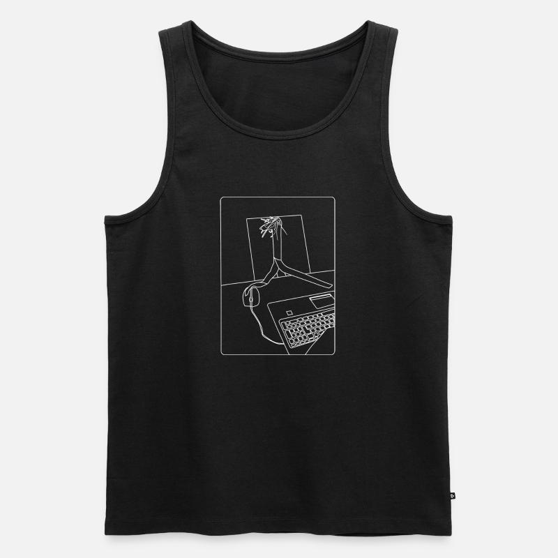 Lauch - Männer Premium Bio Tank Top - Schwarz