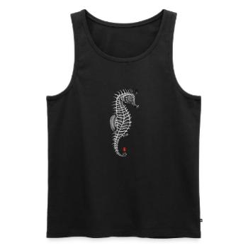 Sea horse - Men's Premium Organic Tank Top - black - Front - AI Model Male 178 light (178cm)