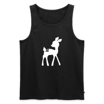 Fawn knows - Men's Premium Organic Tank Top - black - Front - Michal (187cm)