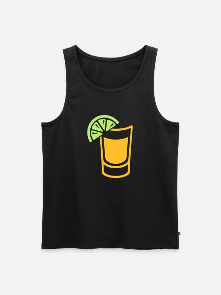 Tequila - Men's Premium Organic Tank Top - black