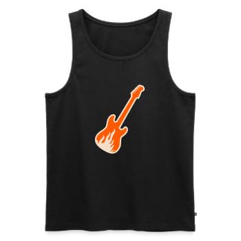 Rock the Day - Männer Premium Bio Tank Top - Schwarz - Vorne - AI Model Male 178 light (178cm)