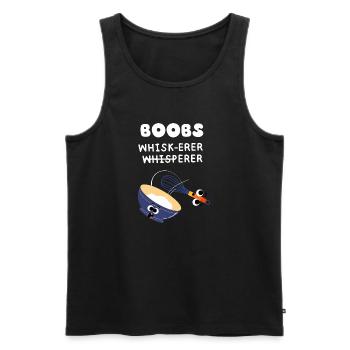 Funny lactation consultant breastfeeding support - Men's Premium Organic Tank Top - black - Front - AI Model Male 178 light (178cm)
