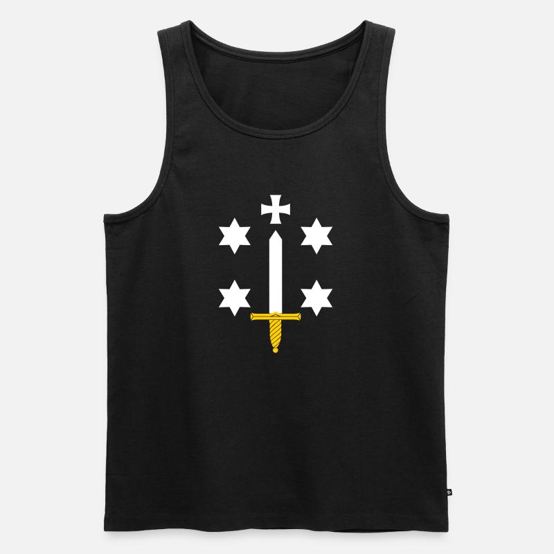 Haarlem - Männer Premium Bio Tank Top - Schwarz
