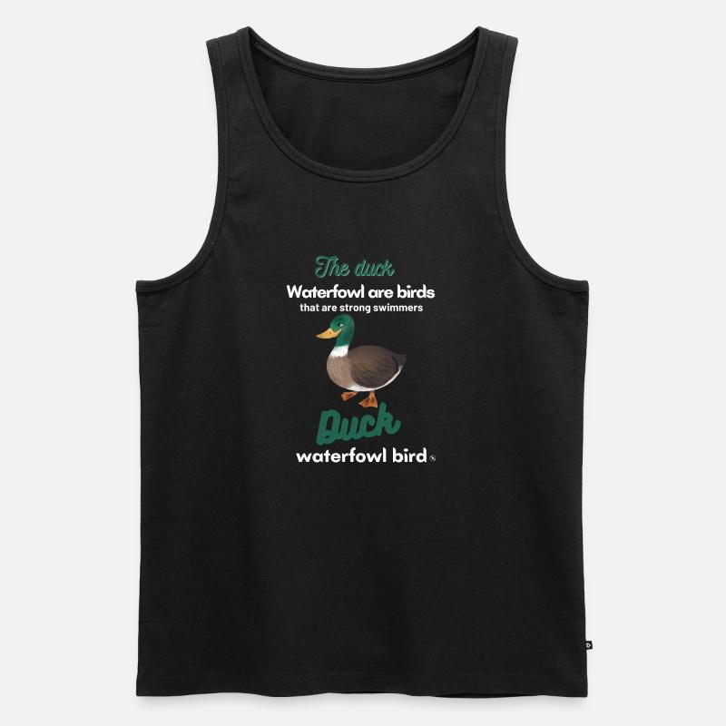 Duck die Ente - Männer Premium Bio Tank Top - Schwarz