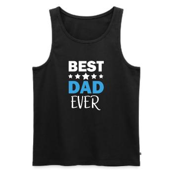 Meilleur cadeau de fête des pères de tous les temps - Débardeur bio Premium Homme - noir - Devant - Michal (187cm)