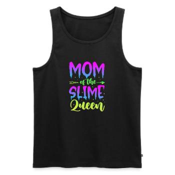 Mom of the Slime queen - Männer Premium Bio Tank Top - Schwarz - Vorne - Michal (187cm)