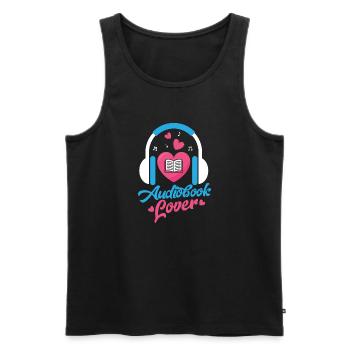 Ears in Love: The Audiobook Lover's Tale - Männer Premium Bio Tank Top - Schwarz - Vorne - Michal (187cm)