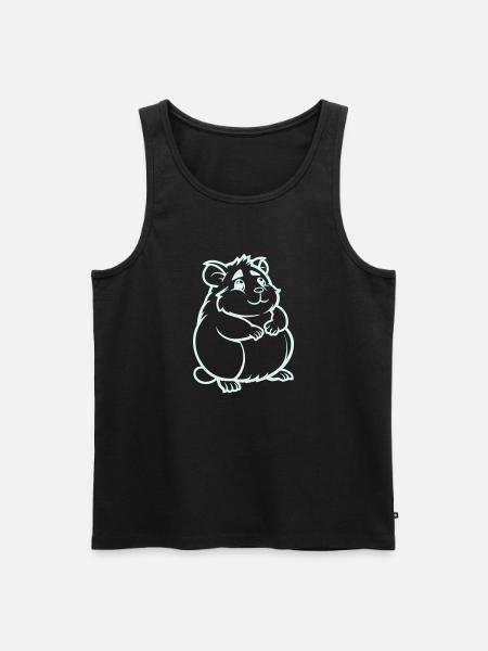 hamster comic tier - Männer Premium Bio Tank Top - Schwarz